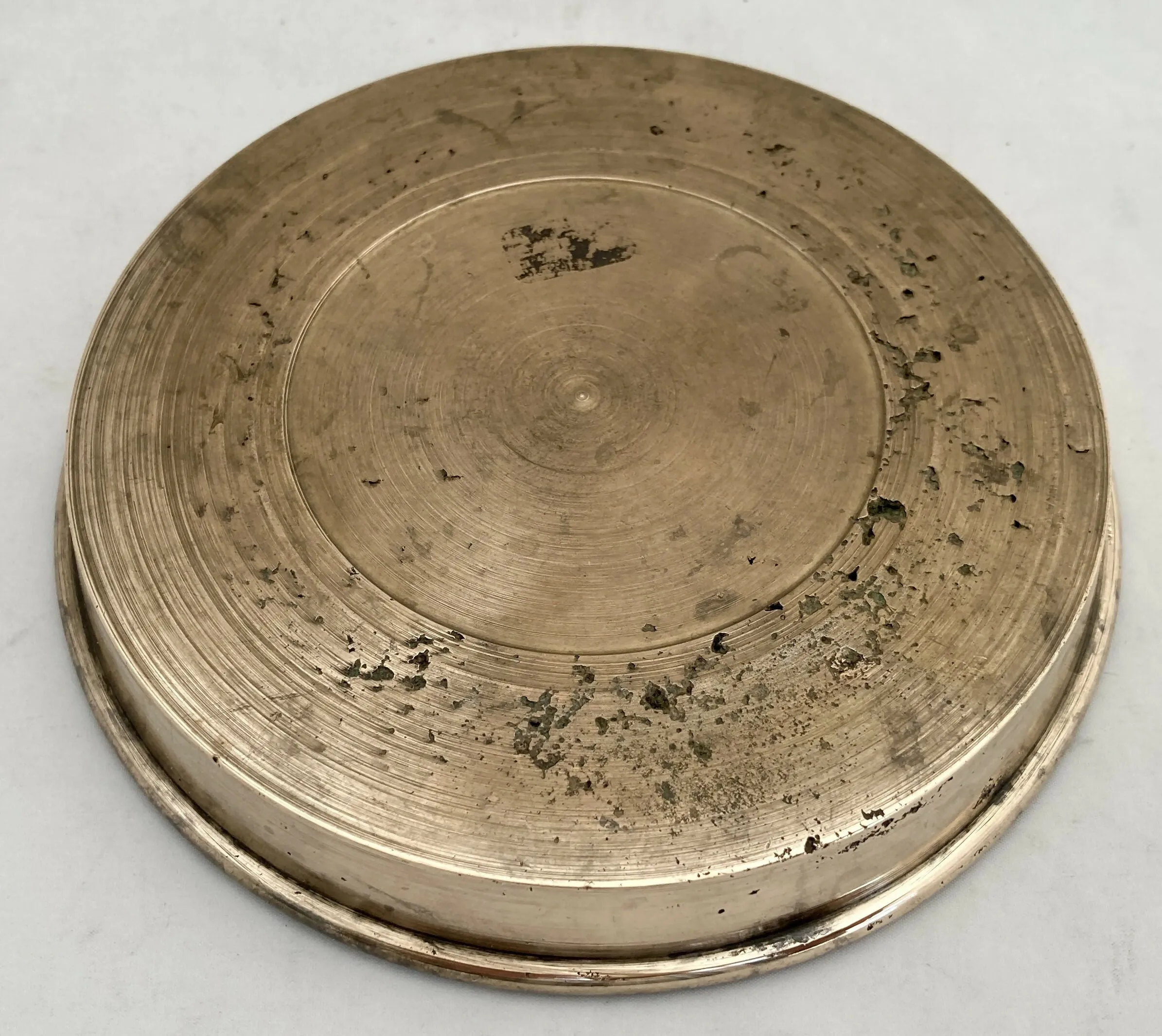 1933 Chatham Dockyard Navy Week Maintenance Training Establishment Brass Dish.