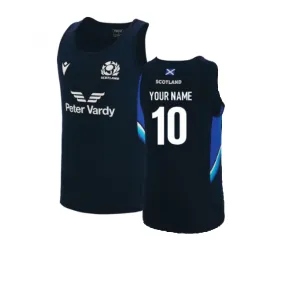 2022-2023 Scotland Gym Training Singlet (Navy) (Your Name)