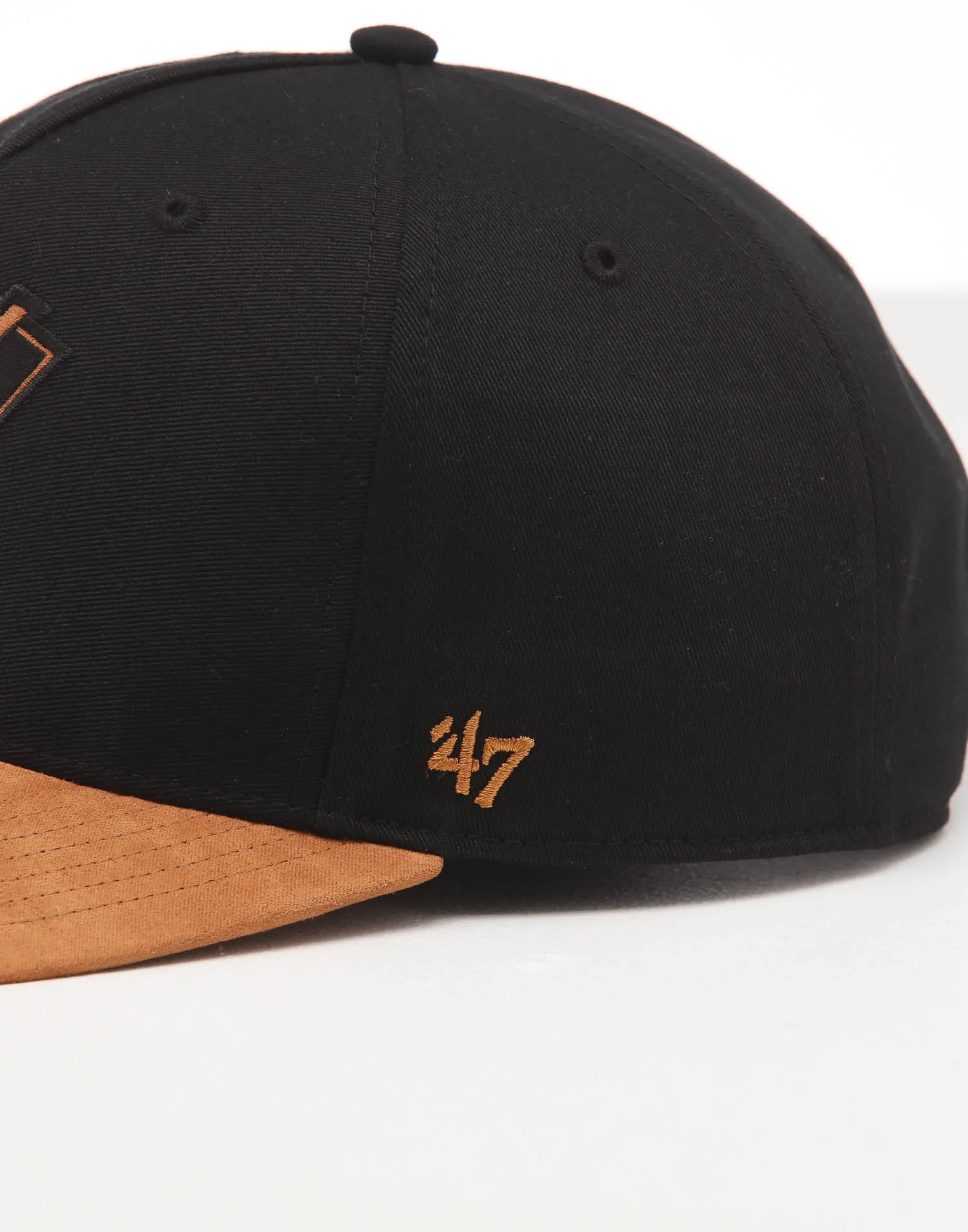 47 Brand Anaheim Ducks MVP DV Ultra Suede Snapback Black/Tan