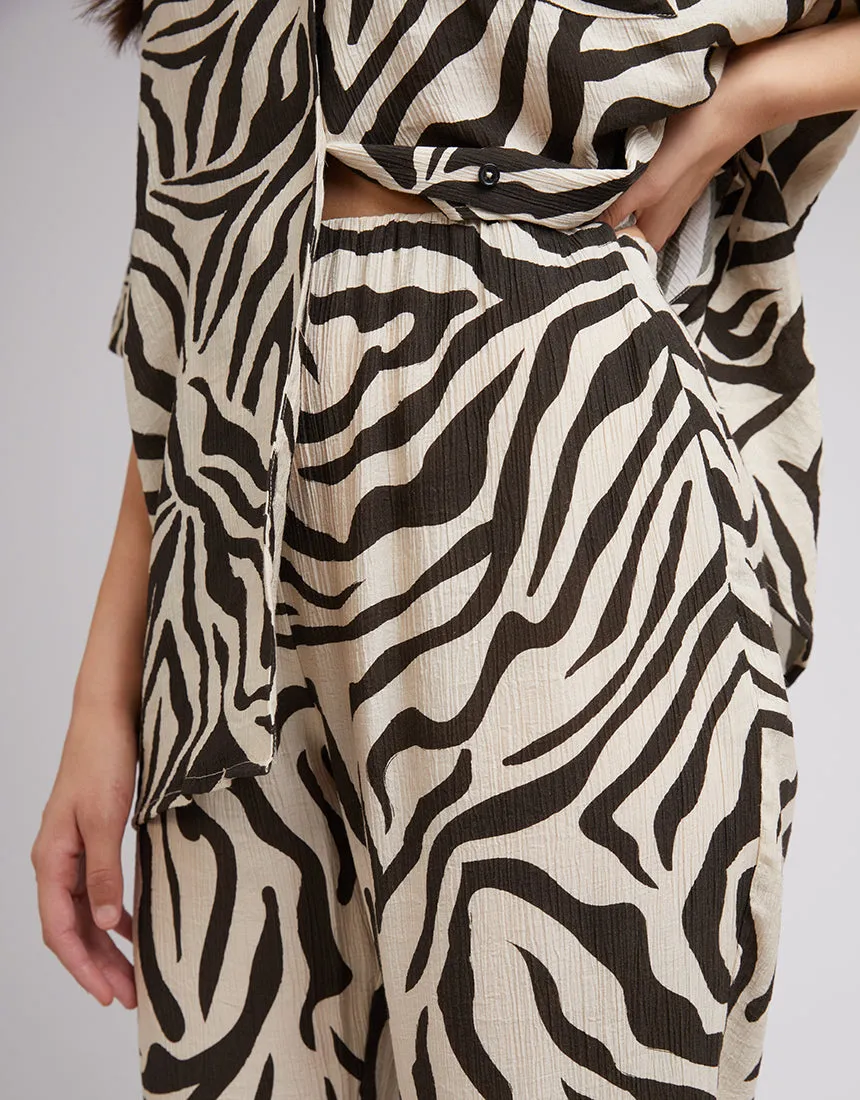 All About Eve Ziggy Pant Zebra Print