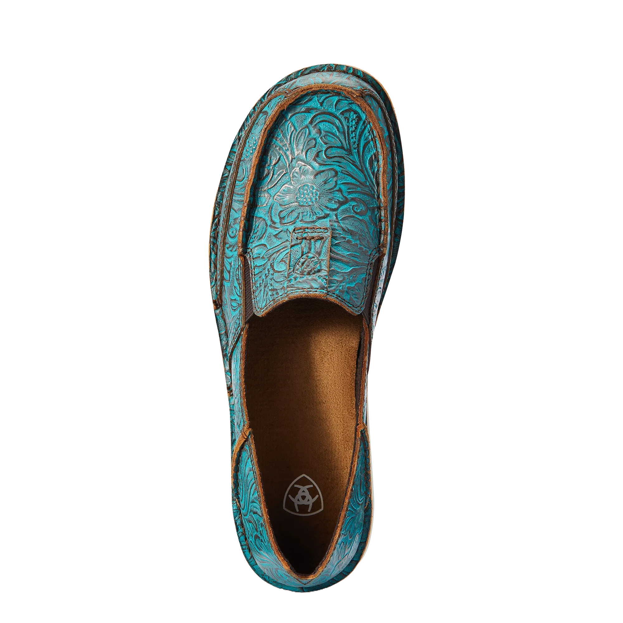 Ariat Ladies Brushed Turquoise Floral Emboss Cruisers 10042526