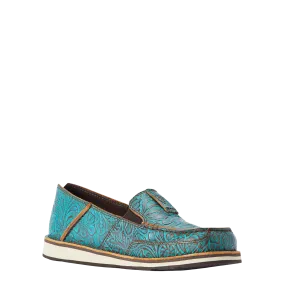 Ariat Ladies Brushed Turquoise Floral Emboss Cruisers 10042526