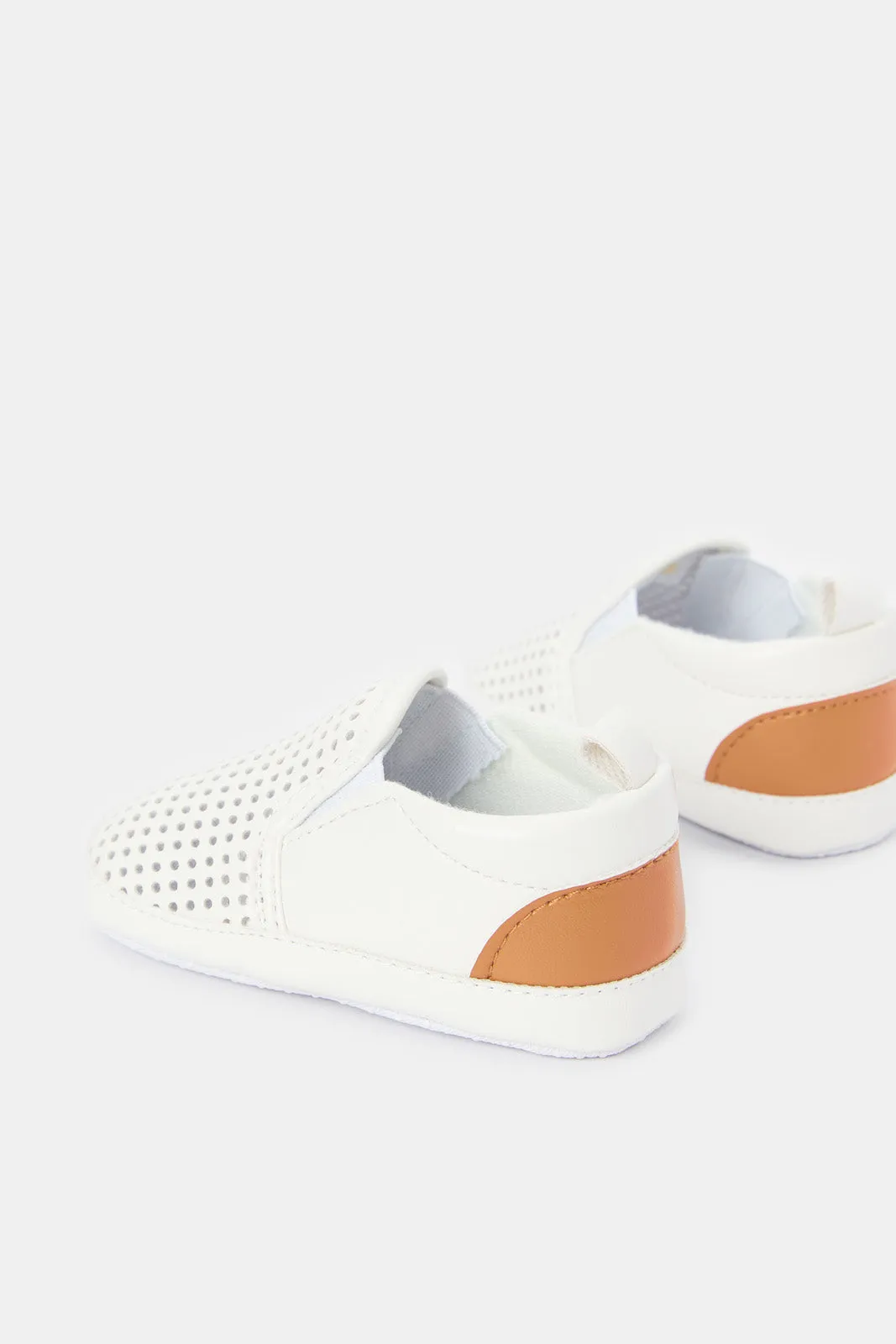 Babies White Slip On Shoes