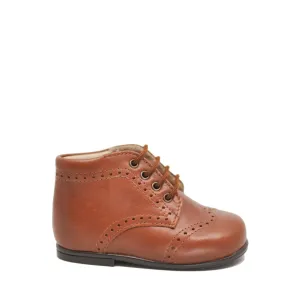 Beberlis Luggage Wingtip Leather Baby Bootie