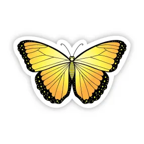 Butterfly Yellow Aesthetic Sticker