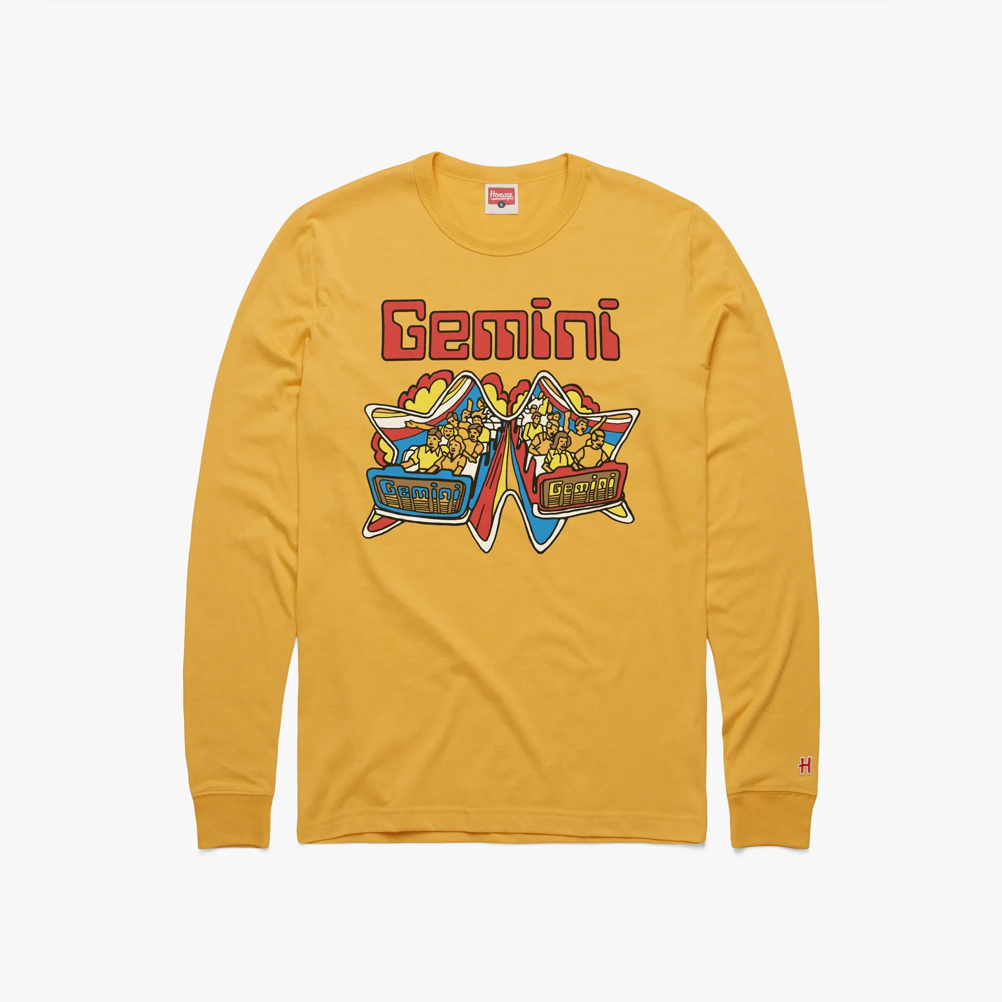 Cedar Point Gemini Blue Vs Red Long Sleeve Tee