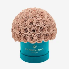 Classic Dark Green Suede Superdome Box | Sand Roses