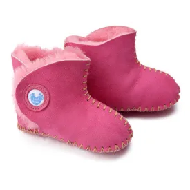 Cwtch Sheepskin Bootees Cyclamen