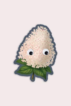 Googly Hydrangea Vinyl Sticker