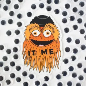 Gritty vinyl sticker, funny Philadelphia sticker, Gritty mascot sticker