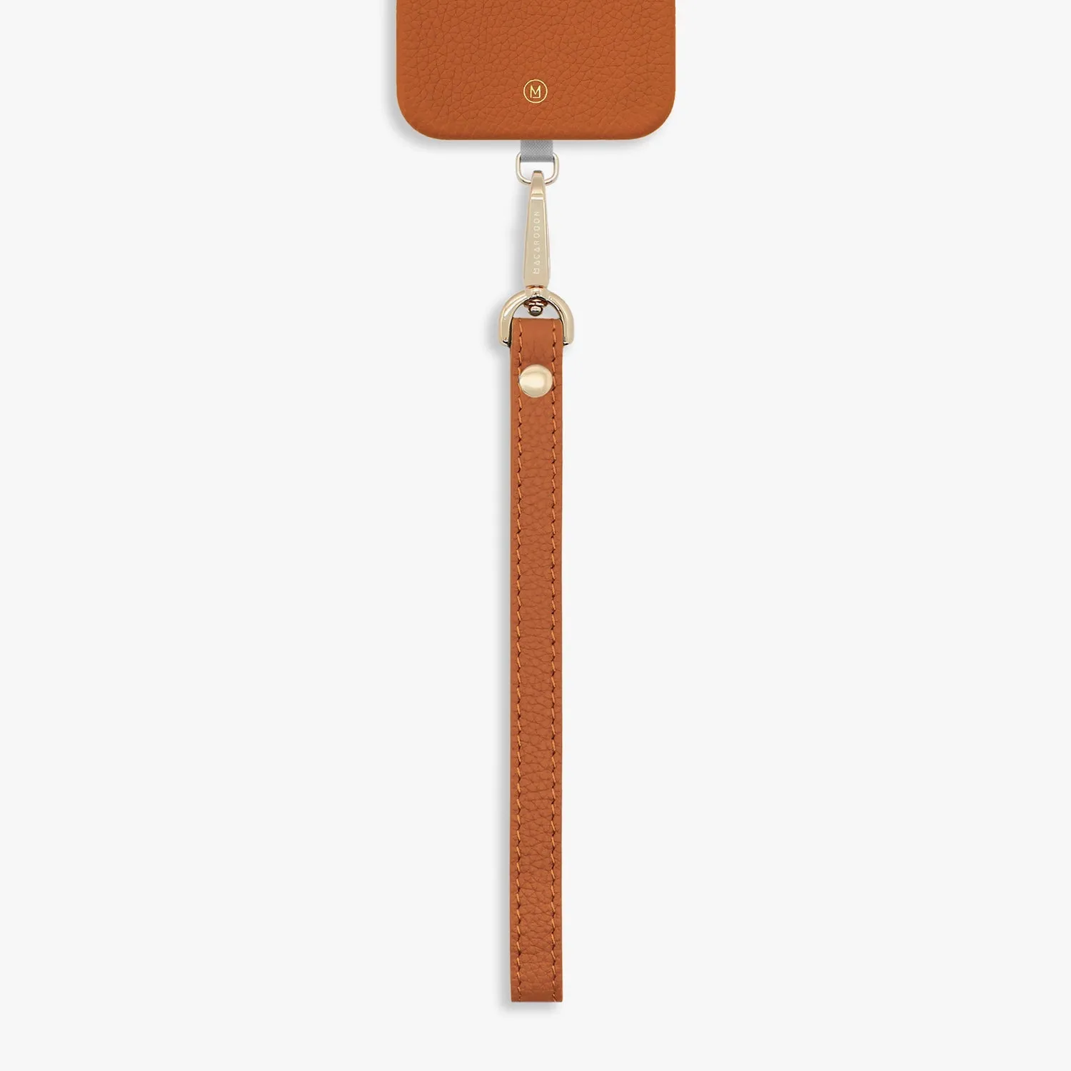 iPhone 15 Pro Leather MagSafe Case with Wrist Leather Strap