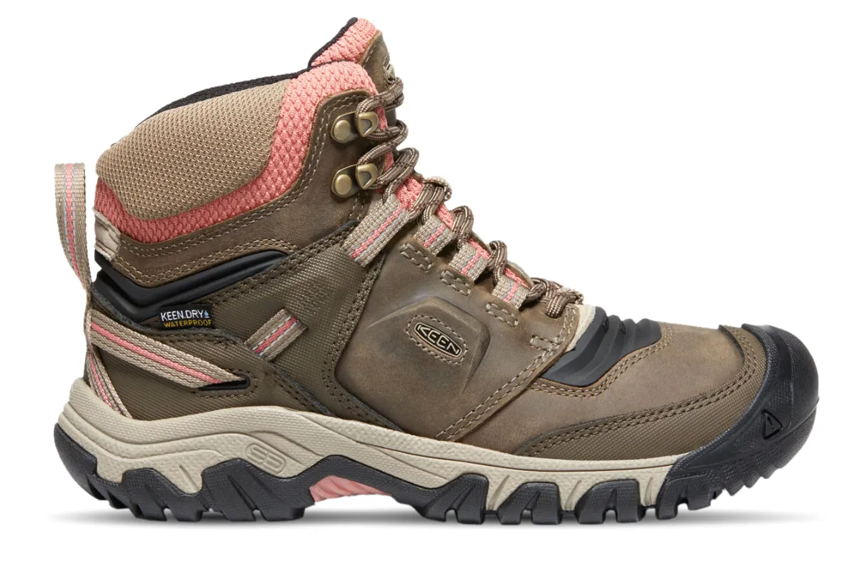 Keen Ridge Flex WP Mid B Timberwolf Brick Dust Womens