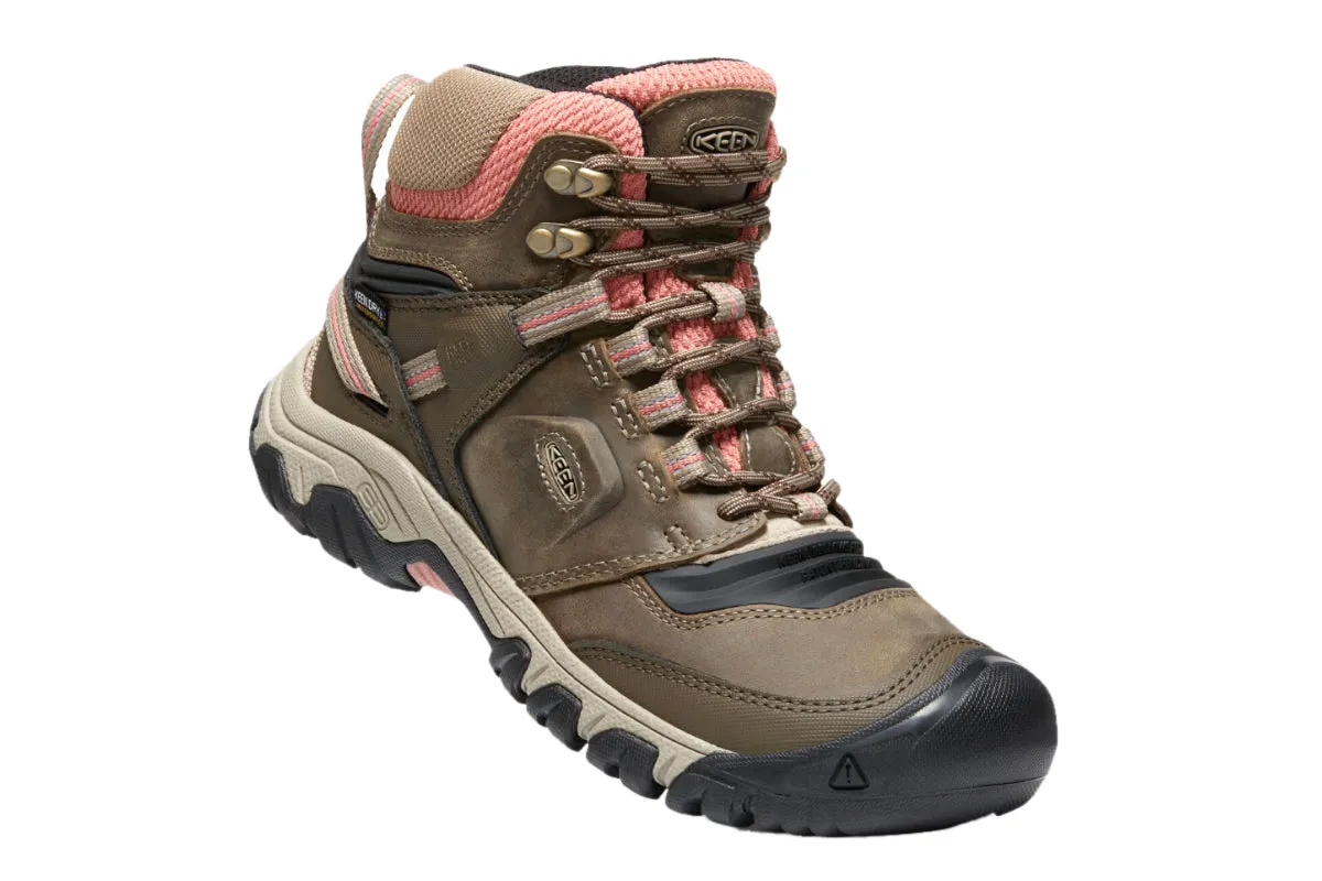 Keen Ridge Flex WP Mid B Timberwolf Brick Dust Womens