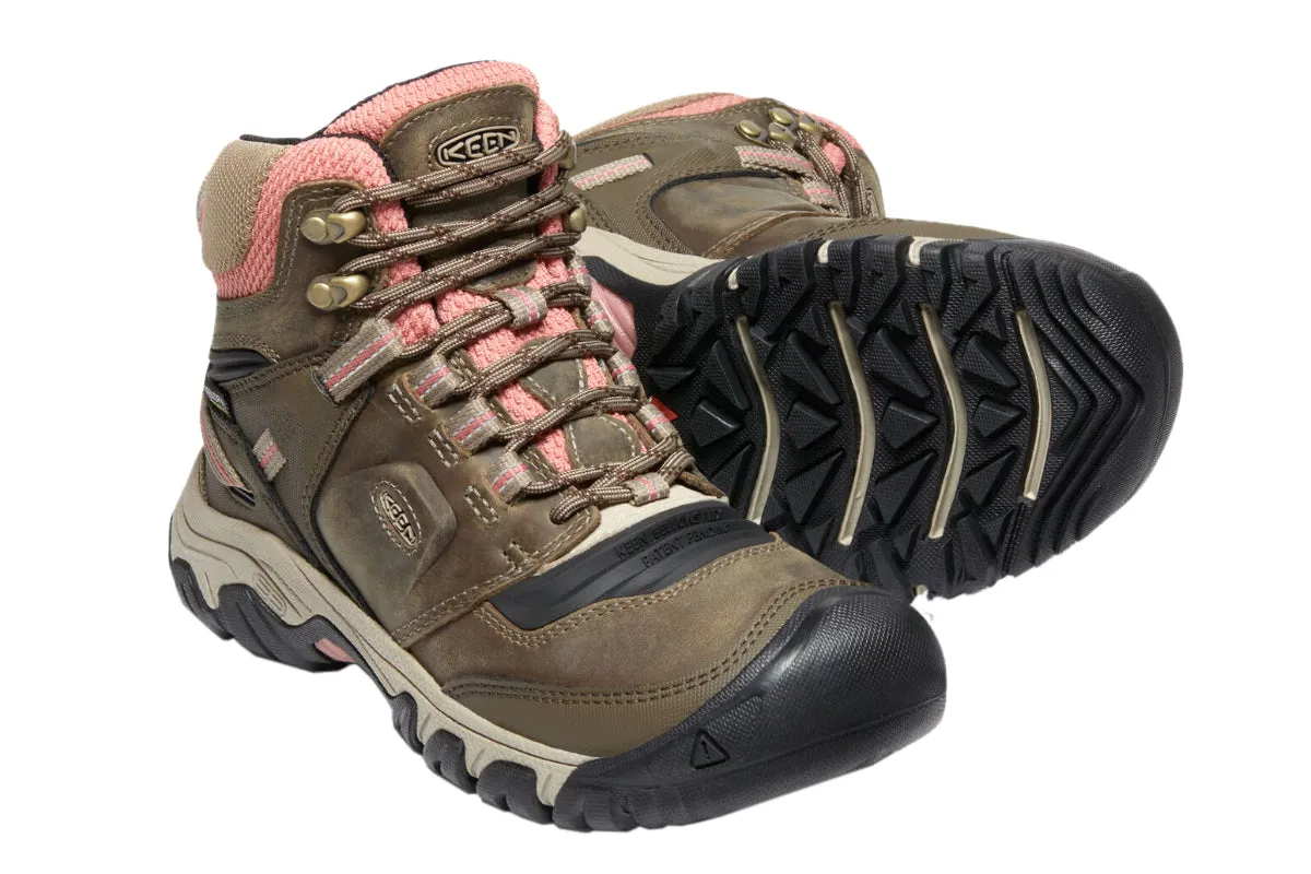 Keen Ridge Flex WP Mid B Timberwolf Brick Dust Womens