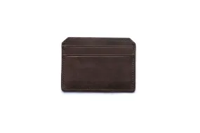 Leather Credit Card Case In Classic Essex Horween Leather