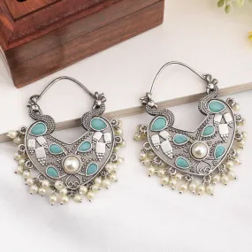 Mridul Peacock Dangler Earrings