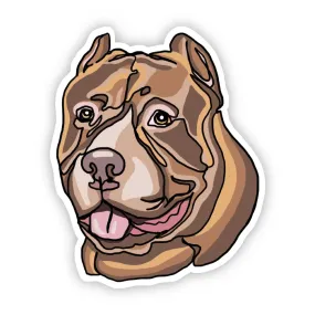 Pit Bull Dog Sticker