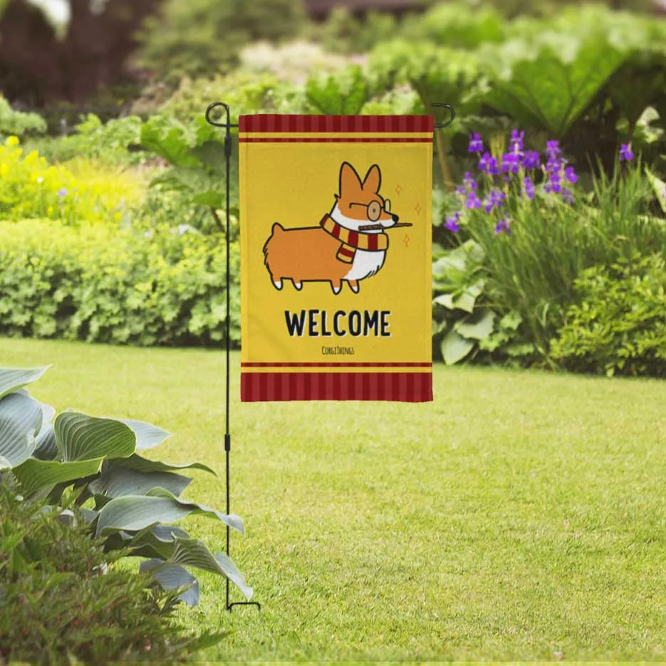 "Wizard" Corgi Garden Flag | 4 Colors