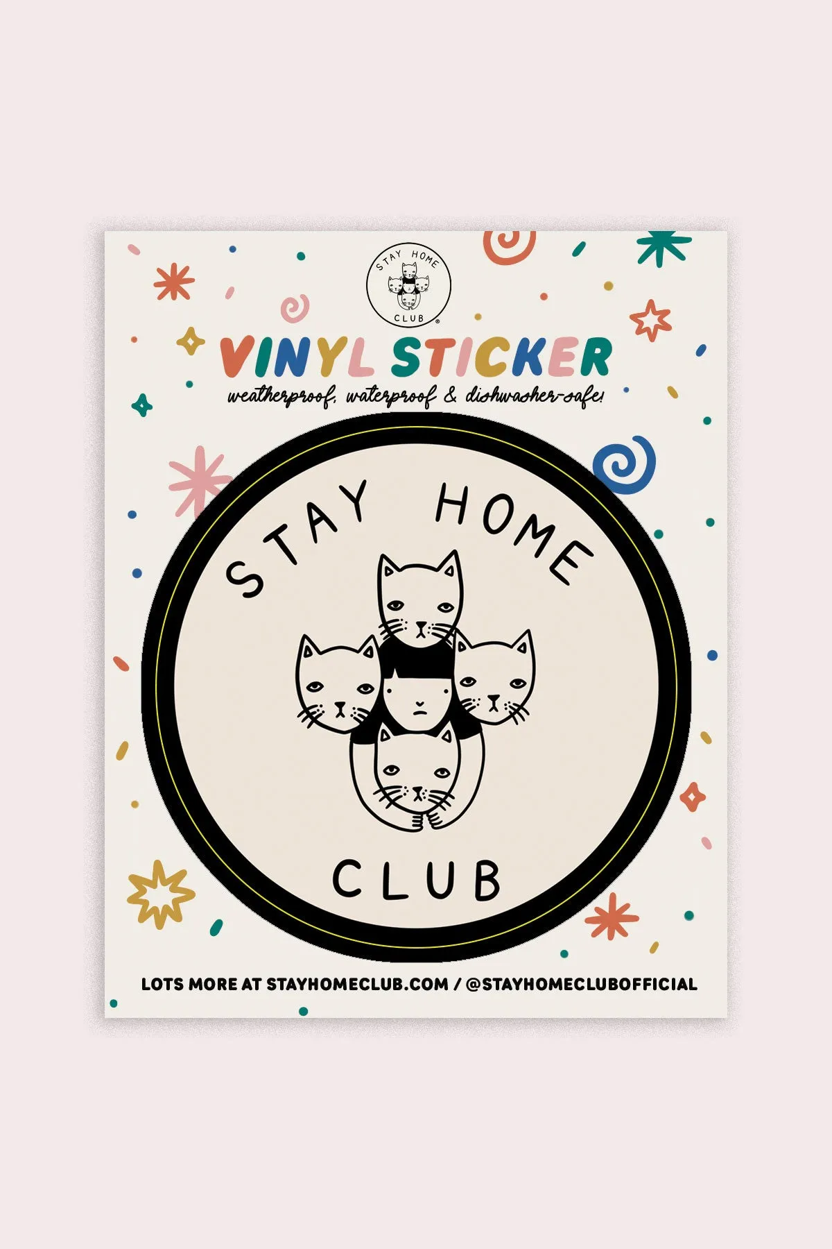 Stay Home Club Logo Vinyl Sticker