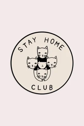 Stay Home Club Logo Vinyl Sticker